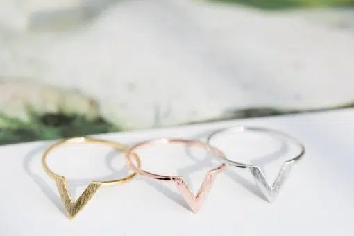 V-Shape Ring Rose Gold