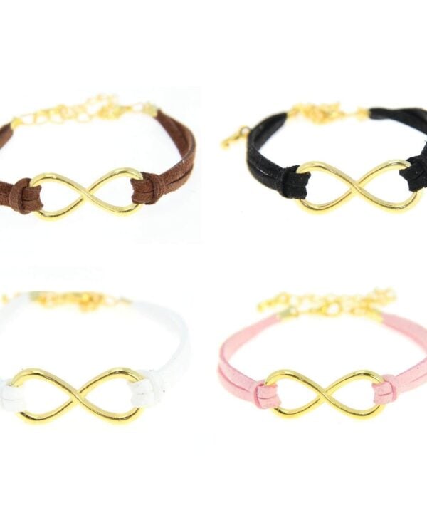 Leren Infinity armband