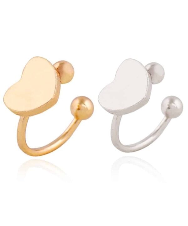 Heart Helix piercing clip oorbellen