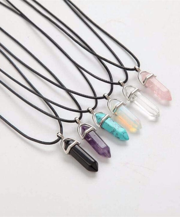 Lederen Gemstone kettingen