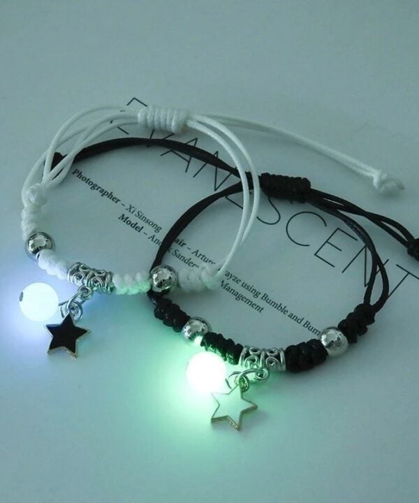 glow in the dark lichtgevend ster armband