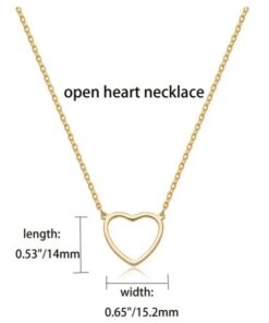 gouden hartje afmetingen