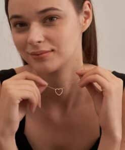 gouden hartjes ketting