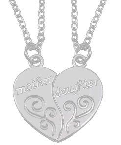 mother daughter ketting wit